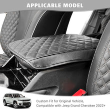 For 2022+ Jeep Grand Cherokee Center Console Lid Armrest Pad Cover Leather RT-TCZ