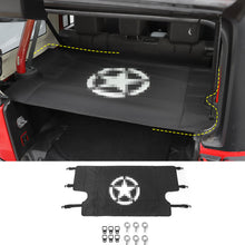 For 2007-2018 Jeep Wrangler JK JKU 4-Door Rear Cargo Cover Privacy Shade Trunk Luggage Cover Waterproof Nylon RT-TCZ