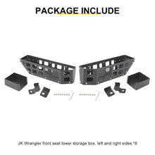 For 2007-2018 Jeep Wrangler JK Front Seat Under Storage Box Organizer – Aluminum Alloy & Iron RT-TCZ