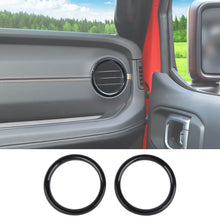For 2024+ Jeep Wrangler JL & Gladiator JT Instrument Panel Air Conditioning Vent Trim Ring 2PCS Style A RT-TCZ