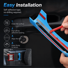 For 2018+ Jeep Wrangler JL 4-Door – 31PCS Exterior Hood, Door, Tailgate Hinge & Handle Trim Cover Kit RT-TCZ
