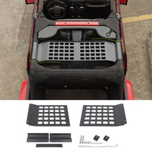 For 2007-2018 Jeep Wrangler JKU 4 Door Rear Roof Rack Hard Top Molle Racks Luggage Panel（5 pcs） RT-TCZ