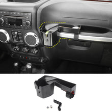 For 2011-2018 Jeep Wrangler JK Co-pilot Grab Bar Mount Mobile Phone Holder Bracket Storage Box