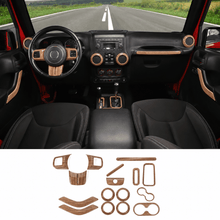 For 2011-2018 Jeep Wrangler JK 2Door 16PCS Full Set Interior Decoration Trim Cover Kit RT-TCZ