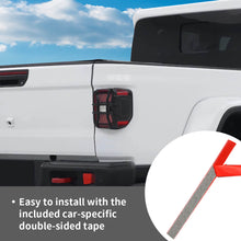 For 2018+ Jeep Gladiator JT Exterior LED Rear Tail Light Guards Cover Trim (4 pcs)