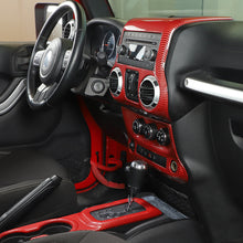 For 2011-2018 Jeep Wrangler JK Center Console Air Vent Switch & Gear Cup Holder Panel Cover Trim (3 pcs) RT-TCZ
