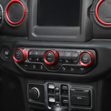 For 2018-2023 Jeep Wrangler & Gladiator JT Air Conditioning Headlight Switch Dashboard Air Vent Trim Ring (8 pcs) RT-TCZ