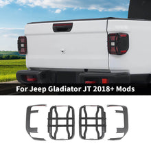 For 2018+ Jeep Gladiator JT Exterior LED Rear Tail Light Guards Cover Trim (4 pcs)