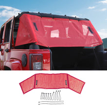 For 2007-2018 Jeep Wrangler JK 4-Door Version Rear Trunk Sunshade Mesh Insulation Net Cover RT-TCZ