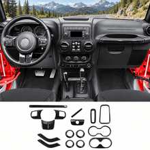 For 2011-2018 Jeep Wrangler JK 2Door 16PCS Full Set Interior Decoration Trim Cover Kit RT-TCZ