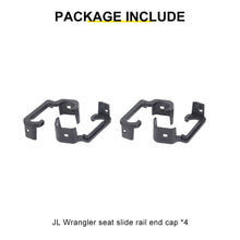 For 2018+ Jeep Wrangler JL & Gladiator JT Interior Seat Track End Caps Cover (2 pcs)