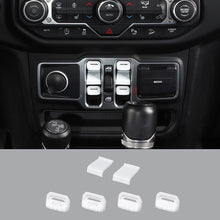 For 2018+ Jeep Wrangler JL/Gladiator JT Window Switch Button Cover & Window Lift Switch Button Trim RT-TCZ