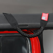 For 2024+ Jeep Wrangler JL/Gladiator JT 4 x Roll Bar Roof Top Paracord Grab Handles Grip US Flag 4-Door