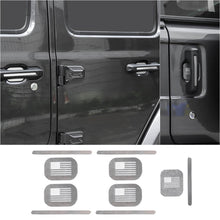 For 2018+ Jeep Wrangler JL 4-Door Version Exterior Door Handle Bowl Sticker Trim Cover (5 pcs) RT-TCZ