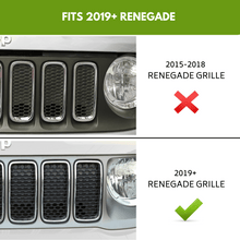 For 2019+ Jeep Renegade Front Grille Inserts Cover Trim Kit RT-TCZ