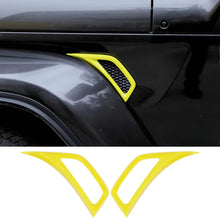 For 2018+ Jeep Wrangler JL & Gladiator JT Side Wheel Eyebrow Air Vent Outlet Cover Trim RT-TCZ