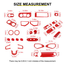 For 2024+ Jeep Wrangler JL & Gladiator JT Interior Center Console Trim Cover Kit (28 pcs) RT-TCZ