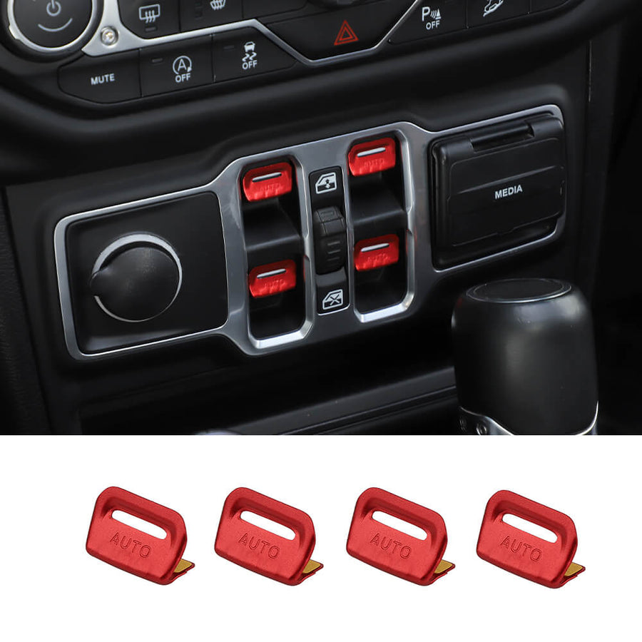 Aluminum A/C Switch Knob Trim Cover For Jeep Wrangler JL JT 2018+ Accessories EA - Foto 5