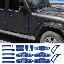 For 2018+ Jeep Wrangler JLU 4Doors 22PCS Exterior Trim Kit Cover Decoration Trim RT-TCZ