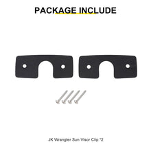 For 2007-2018 Jeep Wrangler JK Interior Sunshade Visor Clips Repair Mounting Accessories (2 pcs) RT-TCZ