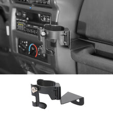 For 1997-2006 Jeep Wrangler TJ Multi-Function Drink Cup Phone Holder, 2 in 1 Bolt-on Stand Bracket Organizer RT-TCZ