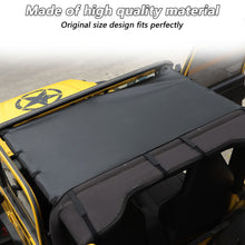 RT-TCZ Black Car Top Roof Cover Soft Sunshade Leather For Jeep Wrangler TJ 1997-2006 Accessories
