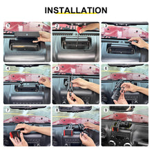 For 2011-2018 Jeep Wrangler JK Center Console Rail Expansion Phone Mount Holder（9 pcs） RT-TCZ