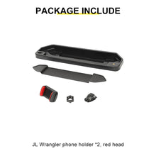 For 2018-2023 Jeep Wrangler JL & Gladiator JT Interior Center Console Dash Panel Storage Box Tray Mount Phone Holder RT-TCZ