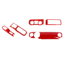 For 2024+ Jeep Wrangler JL & Gladiator JT Center Console Dashboard Gear Shift Bezel Trim Cover Kit (6 pcs) RT-TCZ
