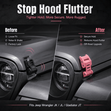 For 2007+ Jeep Wrangler JK JL & Gladiator JT Stainless Steel Hood Latches Hood Lock Catch Kit RT-TCZ