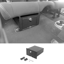 For Jeep Wrangler JK/JL 4-Dr Rear Under Seat Security Storage Organizer Lock Box RT-TCZ