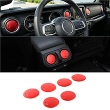 For 2018+ Jeep Wrangler JL / Gladiator JT 6 x Dashboard & Armrest Box Air Condition Vent Cover Trim RT-TCZ
