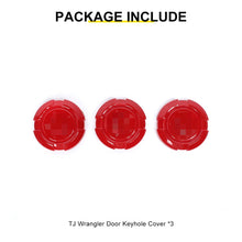 For Jeep Wrangler JK JL JT TJ Exterior Car Door Key Jack Socket Trim Cover (3 pcs) RT-TCZ