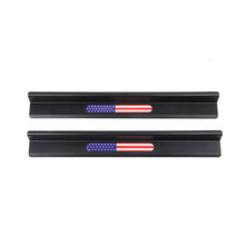 For 2007-2017 Jeep Wrangler JK JKU 2/4Door Sill Threshold Protector Cover Entry Guard Strip Black (American Flag) RT-TCZ