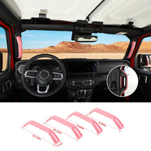 For 2024+ Jeep Wrangler JL/Gladiator JT A&B Pillar Grab Handles Cover Trim RT-TCZ