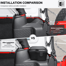 For 2011-2018 Jeep Wrangler JKU 4 Door Rear Trunk Side Storage Bag Pockets Box RT-TCZ