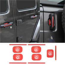 For 2018+ Jeep Wrangler JL 4-Door Version Exterior Door Handle Bowl Sticker Trim Cover (5 pcs) RT-TCZ