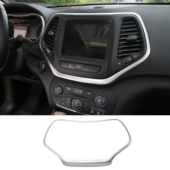 For Jeep Cherokee 2014-18 Dashboard Center Console GPS Screen Frame Trim Cover