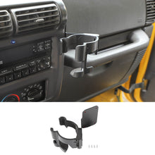 For 1997-2006 Jeep Wrangler TJ Multi-Function Drink Cup Phone Holder, 2 in 1 Bolt-on Stand Bracket Organizer RT-TCZ