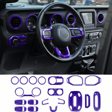For 2018-2023 Jeep Wrangler JL JLU & Gladiator JT 21pcs Interior Trim Full Set Kit 4Door RT-TCZ