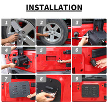 For 2007-2018 Jeep Wrangler JK Rear Tailgate Exhaust Plate & Rubber Plug Screw Trim RT-TCZ