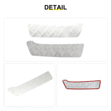 For 2018+ Jeep Wrangler JL Exterior Rear Bumper Protector Sill Plate Trim Cover (2 pcs) RT-TCZ