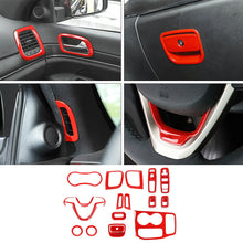 For 2016-2021 Jeep Grand Cherokee 17PCS Interior Full Set Kit Trim Cover Decor RT-TCZ