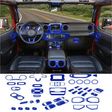 For 2018-2023 Jeep Wrangler JL / Gladiator JT 4 Door--47PCS Inner Center Console, Door, and Roof Cover Trim Kit Set RT-TCZ