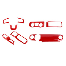 For 2024+ Jeep Wrangler JL & Gladiator JT Interior Center Console Steering Wheel Gear Shift Cover Trim Kit (9 pcs) RT-TCZ