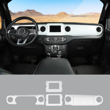 For 2018-2023 Jeep Wrangler JL JLU & Gladiator JT 4PCS Central Navigation Cover Console Panel Trim RT-TCZ