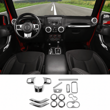 For 2011-2018 Jeep Wrangler JK 2Door 16PCS Full Set Interior Decoration Trim Cover Kit RT-TCZ