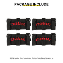 For Jeep Wrangler JK JL TJ JT Car Top Roll Bar Grip Grab Pull Handle Accessories 4 (pcs) RT-TCZ