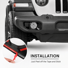 For 2018+ Jeep Wrangler JL/Gladiator JT Front Fog Light & Front Bumper Fog Light Trim Bezels RT-TCZ