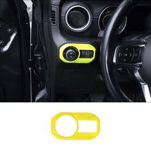 For 2018+ Jeep Wrangler JL JLU & Gladiator JT Car Headlight Lamp Switch Button Decoration Cover Trim RT-TCZ